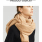 Solidlove 100% Wool Winter Scarf | Women's Fashion Cashmere Poncho Wrap | Elegant Scarves for Ladies | EnigmaParis