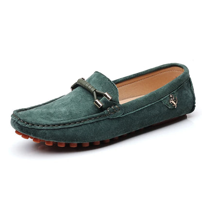 Men Suede Leather Loafers Shoes | Slip on Non-slip Driving Loafers for Men