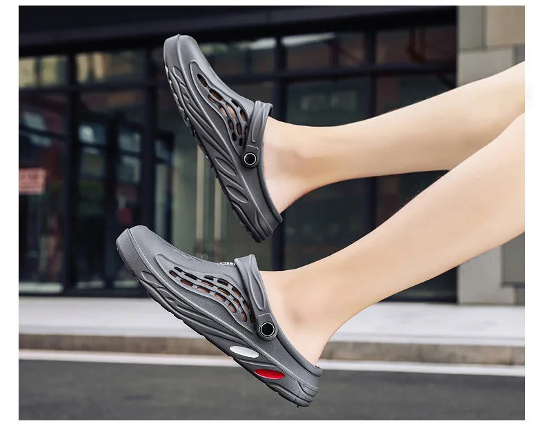 Summer Men Sandals | Light EVA Men's Casual Shoes | Hole Shoes Clogs | Outdoor Male Beach Flat Slippers