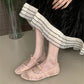 2025 Spring Lace Women Mary Jane Shoes Fashion Slip On Comfort Street Style Soft Sole Female Dress Flats Shoes