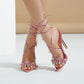 High Heels Shoes For Women Summer 2025 New Bow Tie Strap French sandals