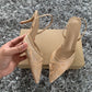 Luxury Brand High Heels Women Sandals Mesh Embroider Elegant Pointed  Evening Party Wedding Bridal Dress Shoes
