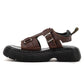 Men's Fashionable Genuine Leather Sandals 2023 Summer New Style Casual Sports Shoes Soft Bottom Anti-Slip Slippers