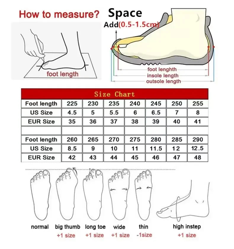 Men's and women's running casual sneakers