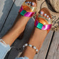 Luxury Designer Women Sandals 2025 New Woven with Comfortable Women's Sandals Casual Bottom Summer Flat Woman Slippers