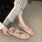 2025 Spring Lace Women Mary Jane Shoes Fashion Slip On Comfort Street Style Soft Sole Female Dress Flats Shoes
