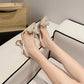 Liyke Fashion Design White Pearl Bowknot Women Pumps Sexy Pointed Toe High Heels Wedding Prom Shoe PVC Transparent Sandal Female