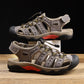 New Men's Sandals Soft Genuine Leather Sandals Shoes Men Large Size Outdoor Summer Shoes Comfort Beach Sandals Roman Men Shoes