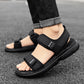 A Pair of Non-Slip Men's Sandals for Summer New Wear-Resistant Breathable Simple White-Soled Men's Business Beach Shoes