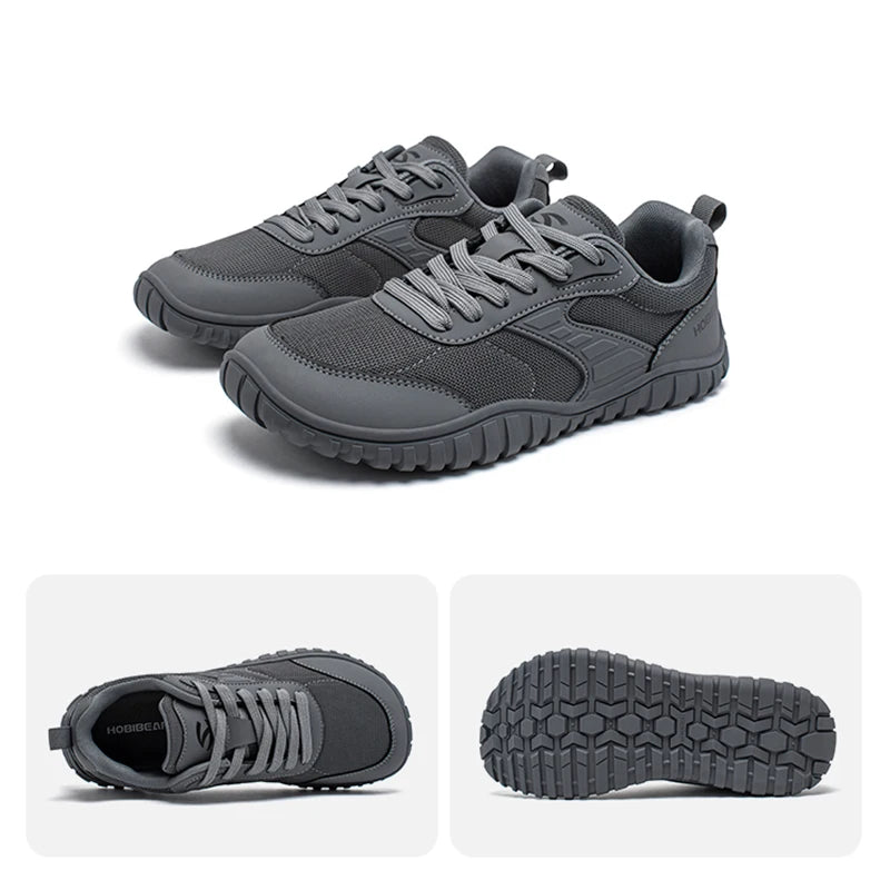 Wide Toe Shoes Mens Womens Artificial Leather Running Sneakers