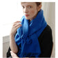 Solidlove 100% Wool Winter Scarf | Women's Fashion Cashmere Poncho Wrap | Elegant Scarves for Ladies | EnigmaParis