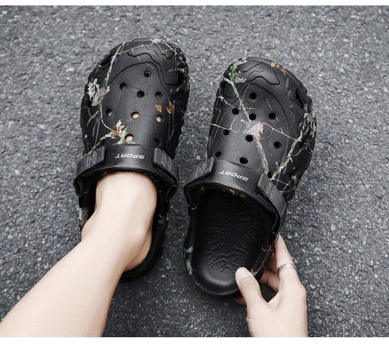 Flat Sandals Men Shoes 2025 | Slippers Men Garden Platform Sandals | Man Summer Sandals | Male Sneakers Outdoor Flip Flops Home Clogs
