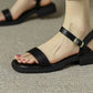 2025 Summer Women Sandals Low Heels Basic Genuine Leather Concise Office Plus Size 35-42 Ladies Casual Outdoor Shoes