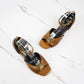 2025 Women's Summer Open toed Fashion Coarse Heel Sandals Italian Design GJ Luxury Brand Outdoor High Heel Non slip Sandals