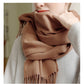 Solidlove 100% Wool Winter Scarf | Women's Fashion Cashmere Poncho Wrap | Elegant Scarves for Ladies | EnigmaParis