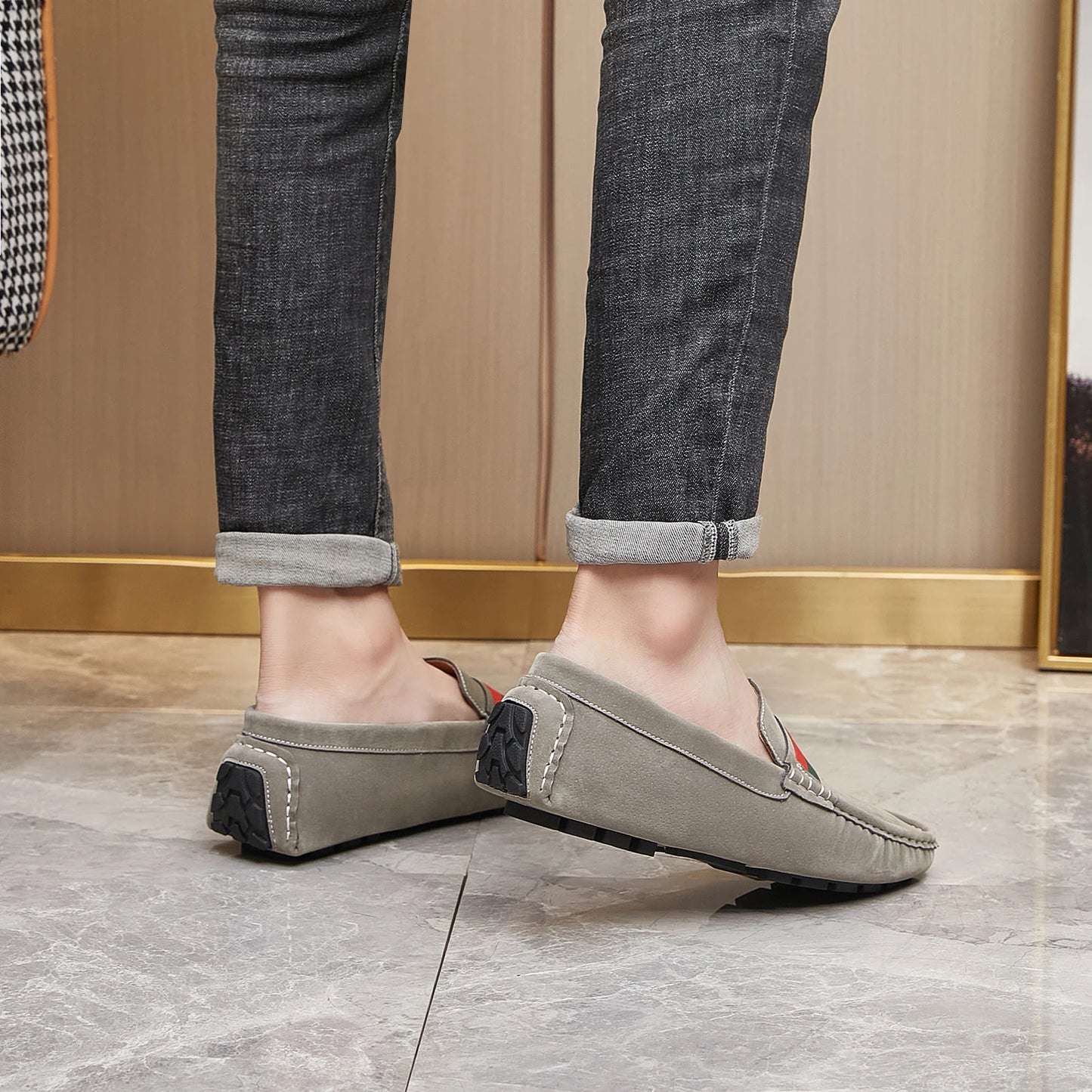 Men Suede Loafers | Comfortable Slip on Moccasins