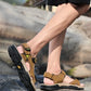 New Men's Sandals Soft Genuine Leather Sandals Shoes Men Large Size Outdoor Summer Shoes Comfort Beach Sandals Roman Men Shoes