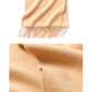 Solidlove 100% Wool Winter Scarf | Women's Fashion Cashmere Poncho Wrap | Elegant Scarves for Ladies | EnigmaParis