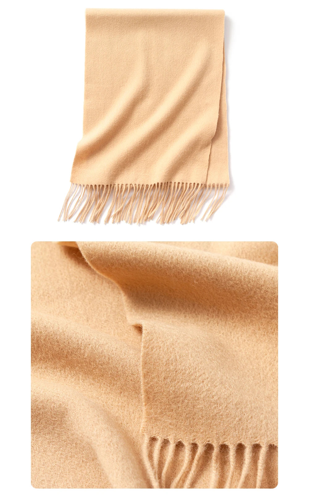 Solidlove 100% Wool Winter Scarf | Women's Fashion Cashmere Poncho Wrap | Elegant Scarves for Ladies | EnigmaParis