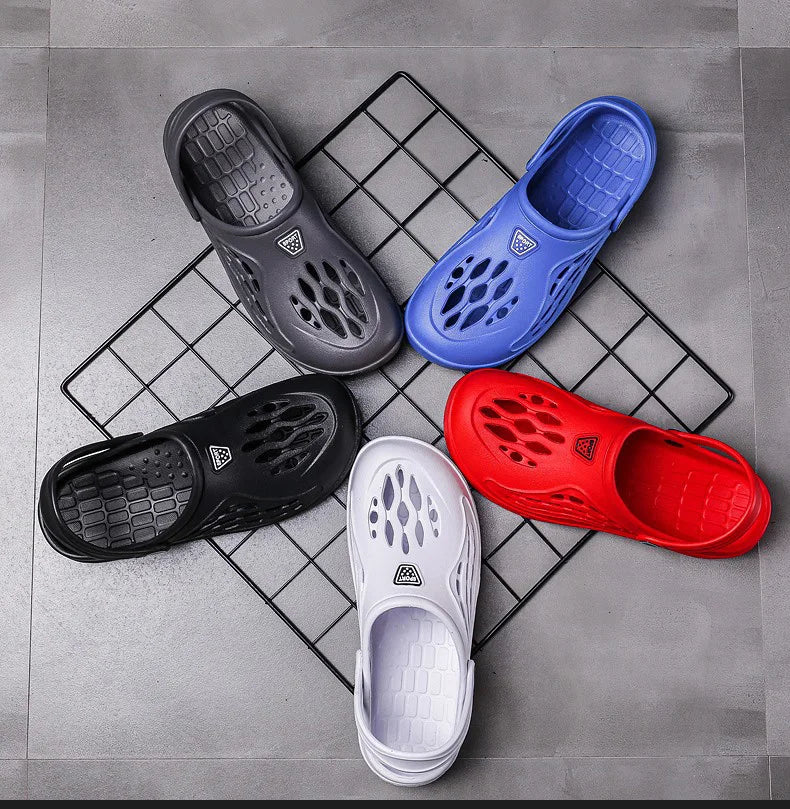Summer Men Sandals | Light EVA Men's Casual Shoes | Hole Shoes Clogs | Outdoor Male Beach Flat Slippers