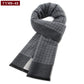Luxury Wool Scarf for Men | Winter Warm Cashmere Silk Plaid Pashmina Shawl | EnigmaParis