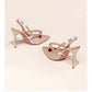 Women's Water Diamond 2025 New Slim Heeled Pointed High-heeled Shoes with A Headband and Sandals for Women's Singles