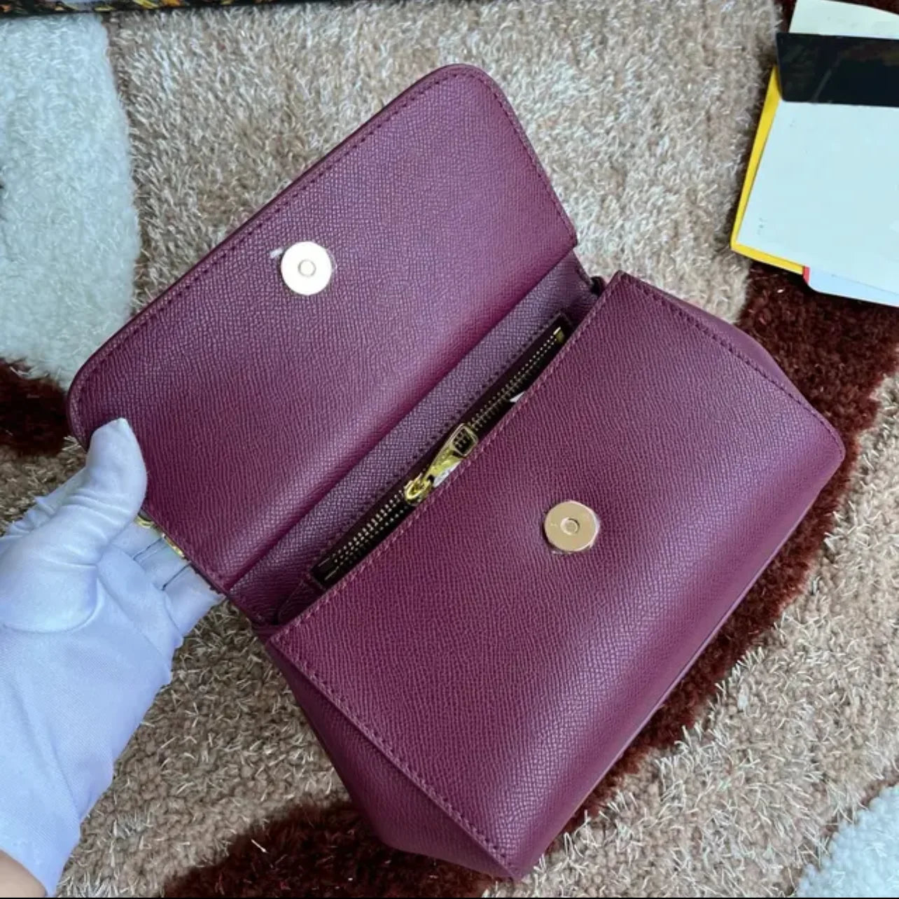 2025 New Hand Print Cowhide Bags For Women Luxury Designer Shoulder Bag Fashion Ladies Handbags
