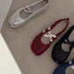 Black Silver Red Ballet Flats Trainers Women Split Toe Ballerina Tabi Walking Sneakers Woman Mary Jane Shoes Footwear Summer