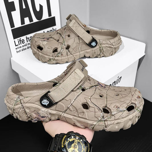 Flat Sandals Men Shoes 2025 | Slippers Men Garden Platform Sandals | Man Summer Sandals | Male Sneakers Outdoor Flip Flops Home Clogs