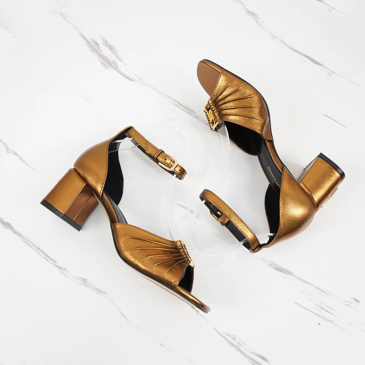 2025 Women's Summer Open toed Fashion Coarse Heel Sandals Italian Design GJ Luxury Brand Outdoor High Heel Non slip Sandals