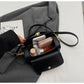 Classic Black Shoulder Bag Women's Versatile Retro Crossbody Square Bags 2024 New Large Capacity Textured Leather Flap Handbags