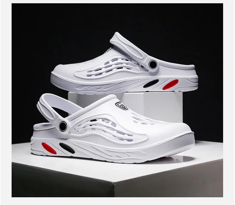 Summer Men Sandals | Light EVA Men's Casual Shoes | Hole Shoes Clogs | Outdoor Male Beach Flat Slippers