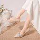 Pumps with Bow on Heeled Wedding Bride Shoe High Heels Shoes for Women Pointed Toe Woman PumpsLoafers Stilito Beau Today Lastest