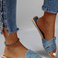 Luxury Designer Women Sandals 2025 New Woven with Comfortable Women's Sandals Casual Bottom Summer Flat Woman Slippers