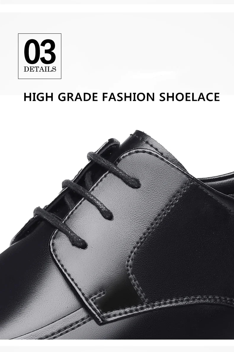8-10cm Height Increasing Shoes for Men Summer Autumn Inside High Shoes Men's Hollow Business Dress Men's Elevator Leather Shoes