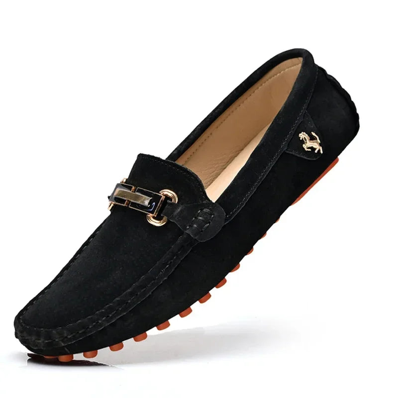 Suede Loafers Men Moccasins Shoes |  Men Suede Leather Loafers Shoes