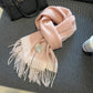 High-Quality 100% Wool Scarf | Women's Classic Soft Cashmere Muffler | EnigmaParis
