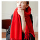 Solidlove 100% Wool Winter Scarf | Women's Fashion Cashmere Poncho Wrap | Elegant Scarves for Ladies | EnigmaParis