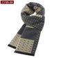 Luxury Wool Scarf for Men | Winter Warm Cashmere Silk Plaid Pashmina Shawl | EnigmaParis