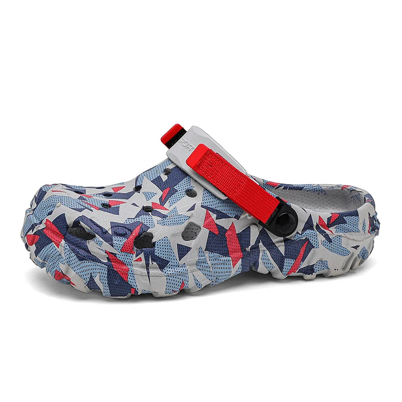 New Men's Clogs Slippers Sandal | Men Garden Shoes | Flat Camouflage Sandals | Male Sneakers Outdoor Flip Flops | Home Clogs