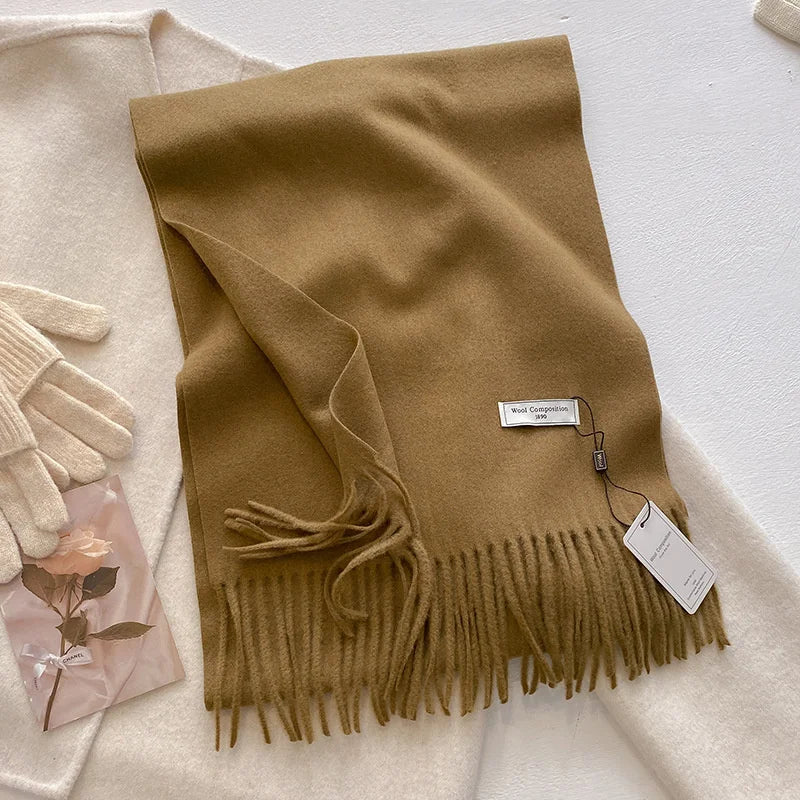 2024 Womens Winter Wool Scarf | Long Cashmere Shawl & Pashmina Wrap | EnigmaParis