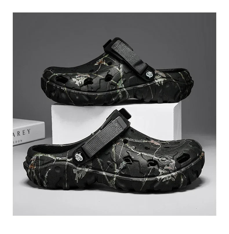 Flat Sandals Men Shoes 2025 | Slippers Men Garden Platform Sandals | Man Summer Sandals | Male Sneakers Outdoor Flip Flops Home Clogs