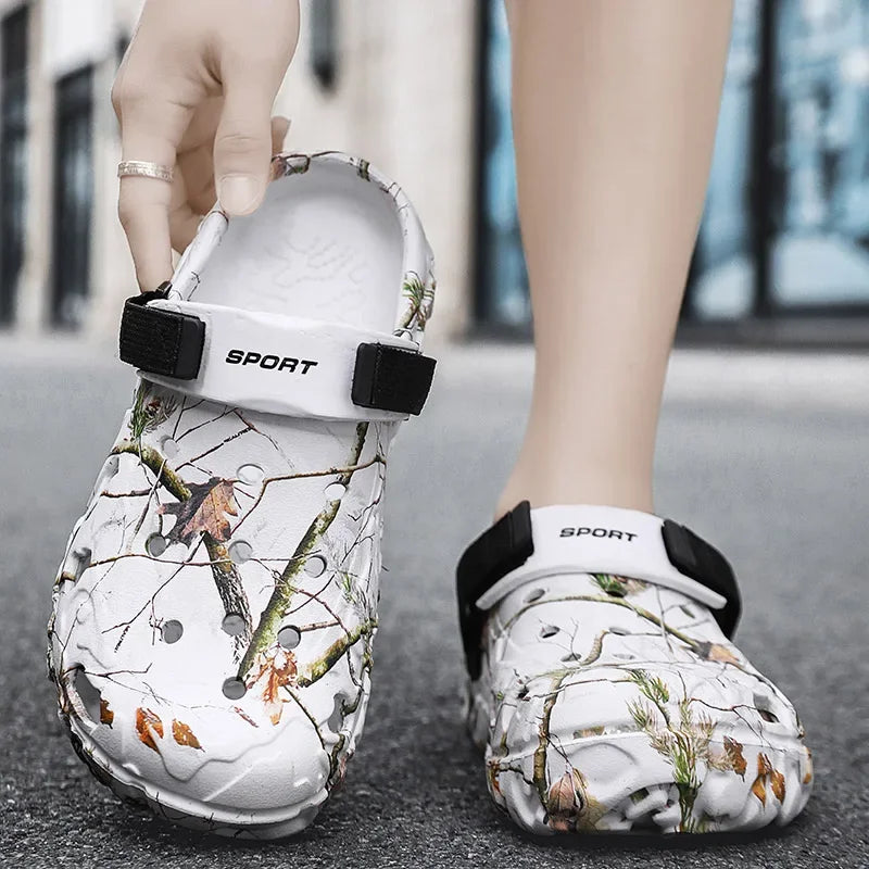 Flat Sandals Men Shoes 2025 | Slippers Men Garden Platform Sandals | Man Summer Sandals | Male Sneakers Outdoor Flip Flops Home Clogs