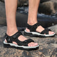 New Men's Sandals Soft Genuine Leather Sandals Shoes Men Large Size Outdoor Summer Shoes Comfort Beach Sandals Roman Men Shoes