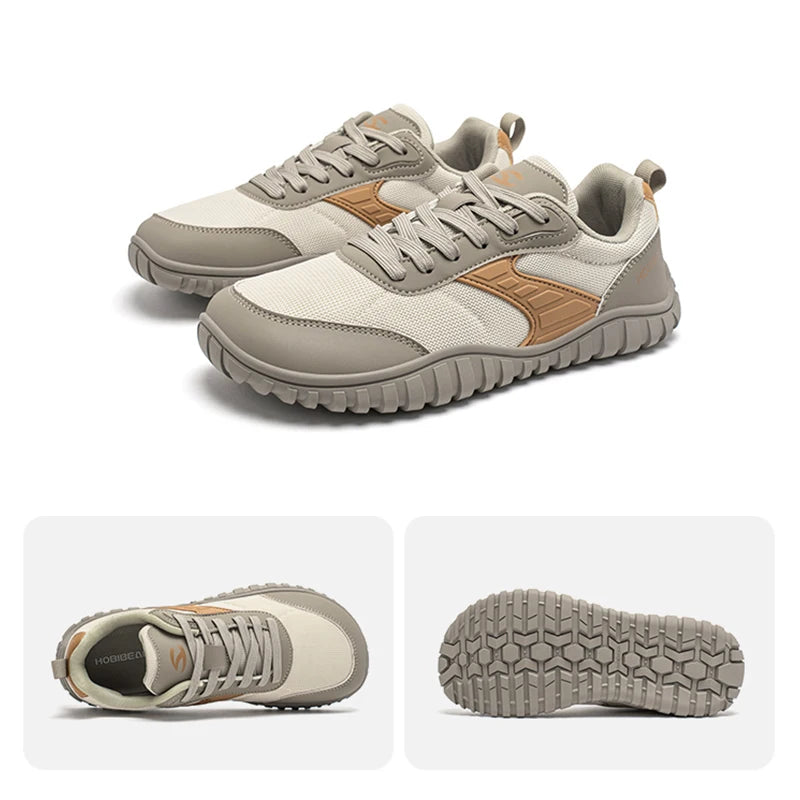 Wide Toe Shoes Mens Womens Artificial Leather Running Sneakers