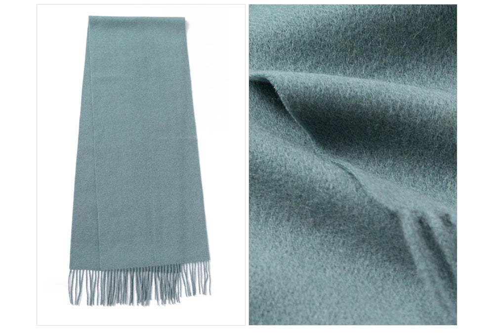 Solidlove 100% Wool Winter Scarf | Women's Fashion Cashmere Poncho Wrap | Elegant Scarves for Ladies | EnigmaParis