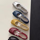 Black Silver Red Ballet Flats Trainers Women Split Toe Ballerina Tabi Walking Sneakers Woman Mary Jane Shoes Footwear Summer