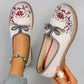 Spring and Autumn New Products, New Chinese style Women's Printed Breathable, Simple, Fashionable Lazy Shoes, One Step Flat Shoe