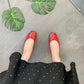 Women Flat Heel Outdoor Casual Mary Jane Red New  Flat Shoes Fashion Shallow Slip On Ladies Elegant Ballerinas Soft Shoes