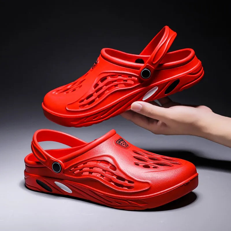 Summer Men Sandals | Light EVA Men's Casual Shoes | Hole Shoes Clogs | Outdoor Male Beach Flat Slippers